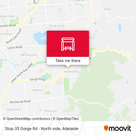 Mapa Stop 35 Gorge Rd - North side