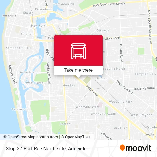 Mapa Stop 27 Port Rd - North side