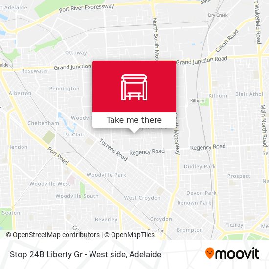 Stop 24B Liberty Gr - West side map