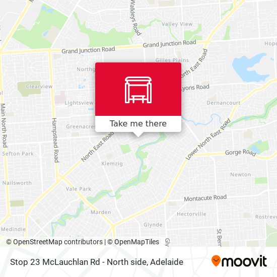 Stop 23 McLauchlan Rd - North side map