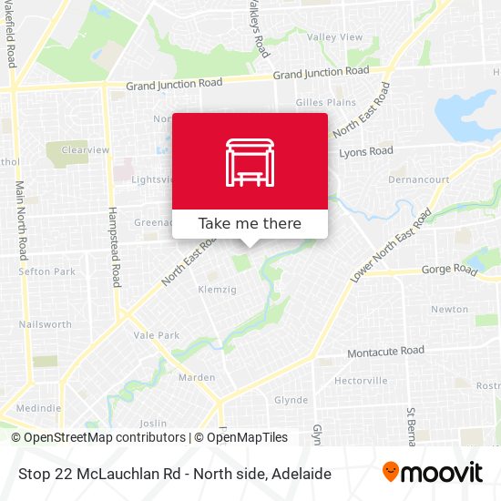 Stop 22 McLauchlan Rd - North side map