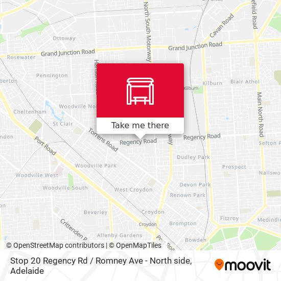 Stop 20 Regency Rd / Romney Ave - North side map