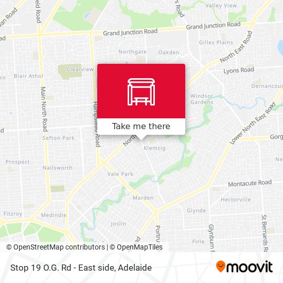 Stop 19 O.G. Rd - East side map