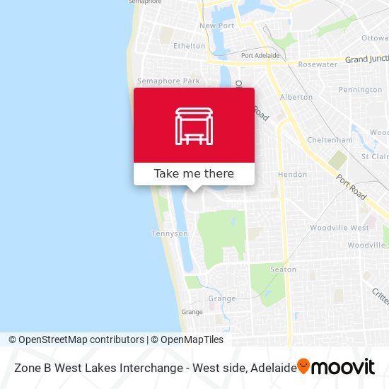 Mapa Zone B West Lakes Interchange - West side