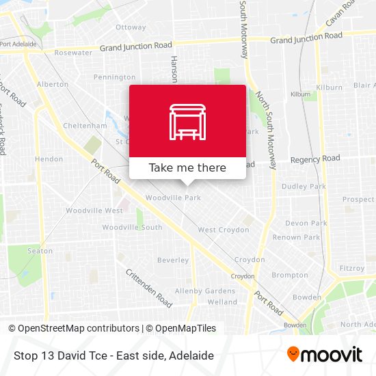 Stop 13 David Tce - East side map