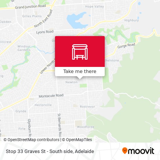 Stop 33 Graves St - South side map