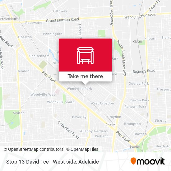Stop 13 David Tce - West side map