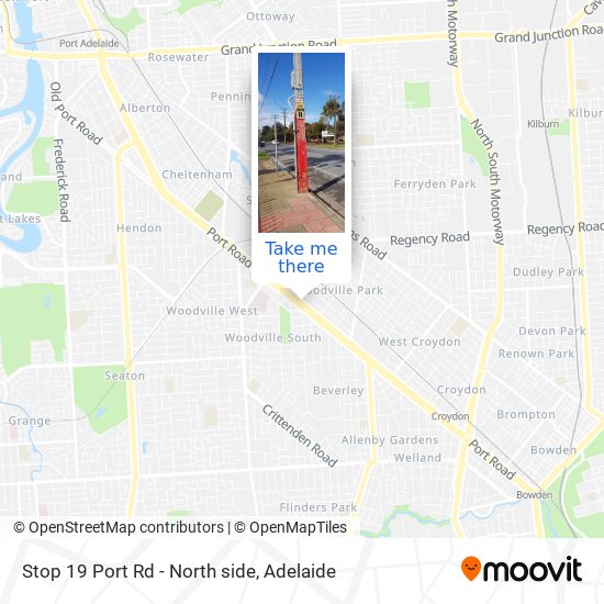 Mapa Stop 19 Port Rd - North side