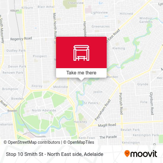 Stop 10 Smith St - North East side map