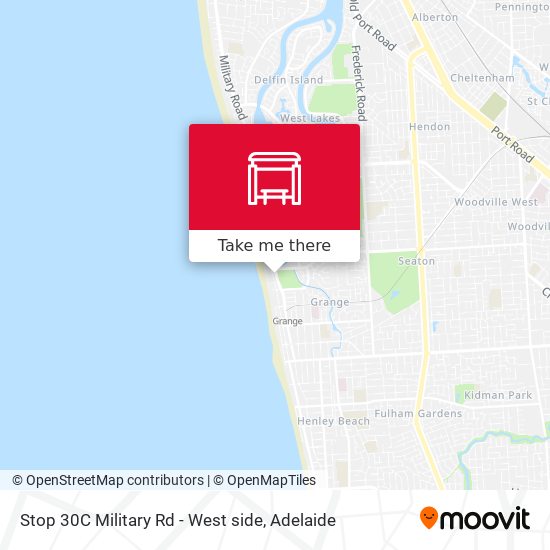 Stop 30C Military Rd - West side map