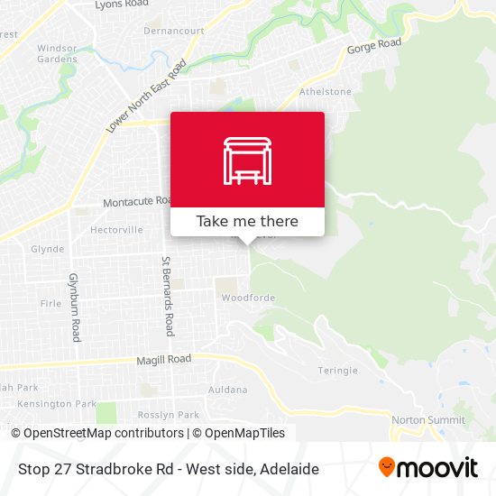 Mapa Stop 27 Stradbroke Rd - West side