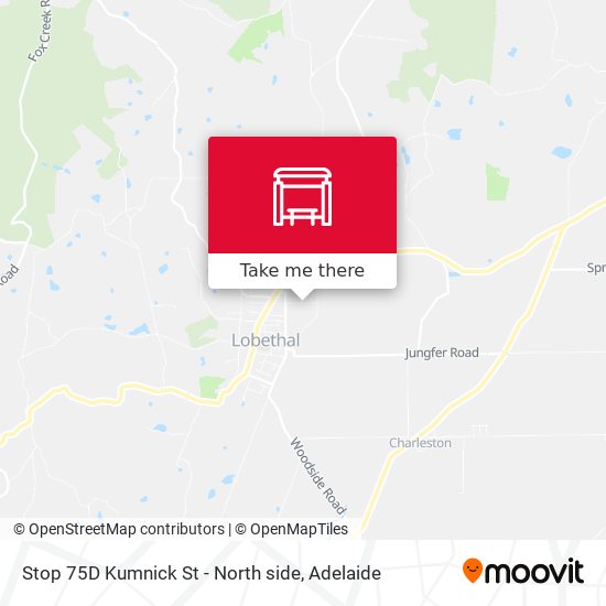 Stop 75D Kumnick St - North side map
