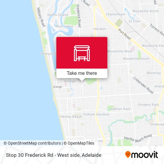 Stop 30 Frederick Rd - West side map