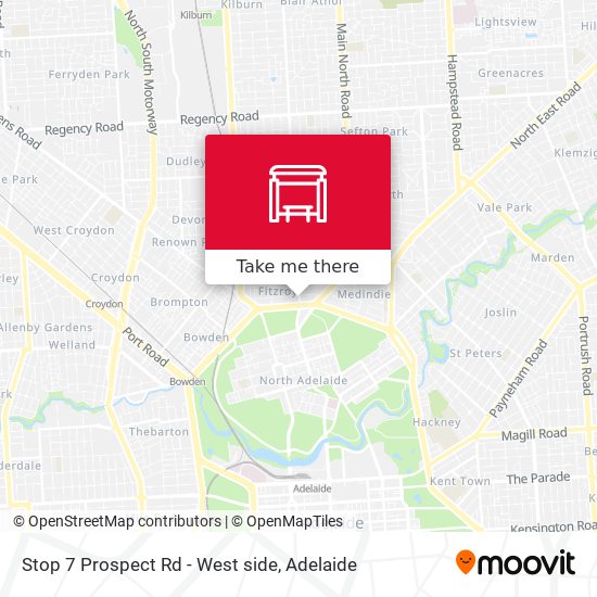 Mapa Stop 7 Prospect Rd - West side