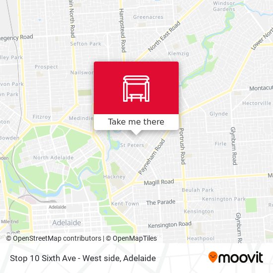 Stop 10 Sixth Ave - West side map