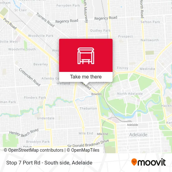 Mapa Stop 7 Port Rd - South side