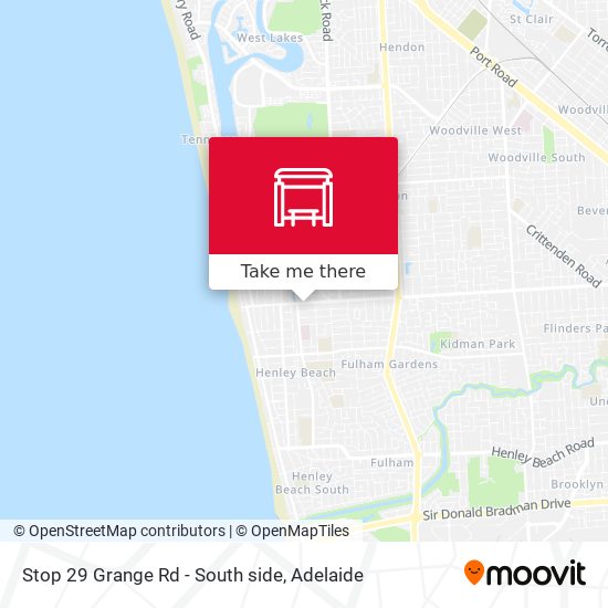 Mapa Stop 29 Grange Rd - South side