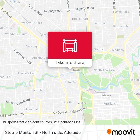Stop 6 Manton St - North side map