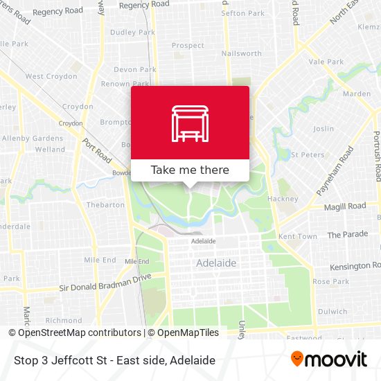 Stop 3 Jeffcott St - East side map