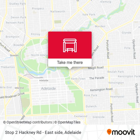 Stop 2 Hackney Rd - East side map
