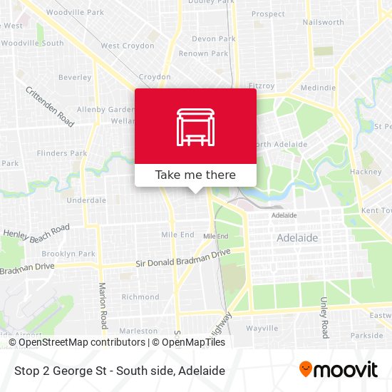 Stop 2 George St - South side map
