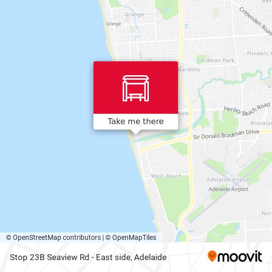 Stop 23B Seaview Rd - East side map