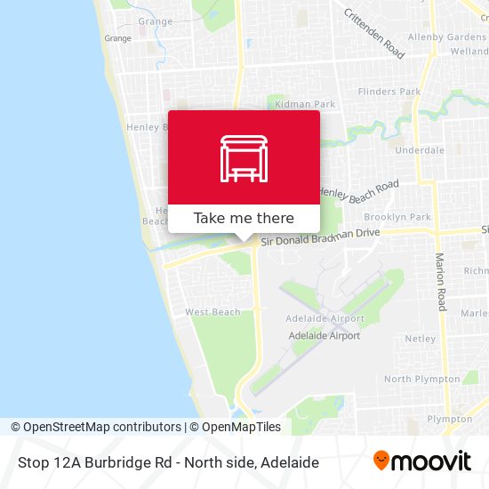 Stop 12A Burbridge Rd - North side map
