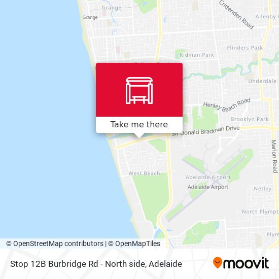 Stop 12B Burbridge Rd - North side map
