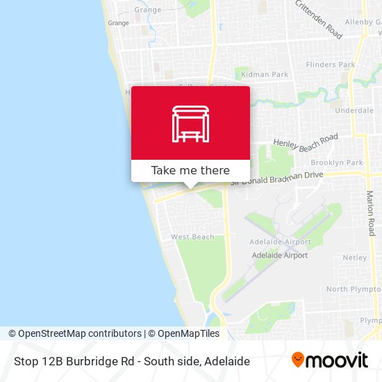 Stop 12B Burbridge Rd - South side map