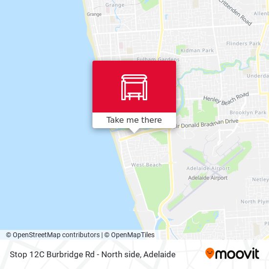Stop 12C Burbridge Rd - North side map