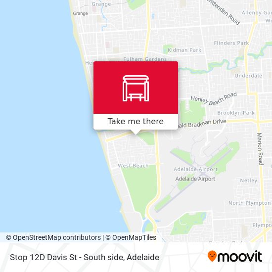 Stop 12D Davis St - South side map