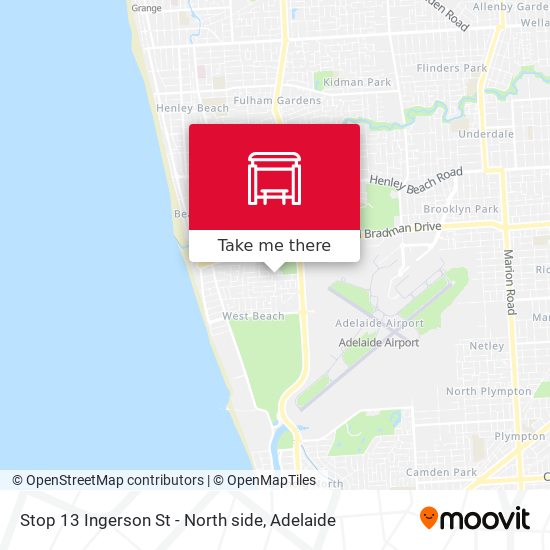 Stop 13 Ingerson St - North side map