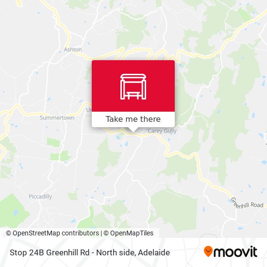 Stop 24B Greenhill Rd - North side map