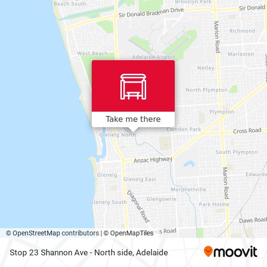 Stop 23 Shannon Ave - North side map
