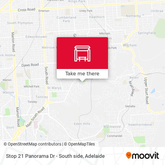 Stop 21 Panorama Dr - South side map
