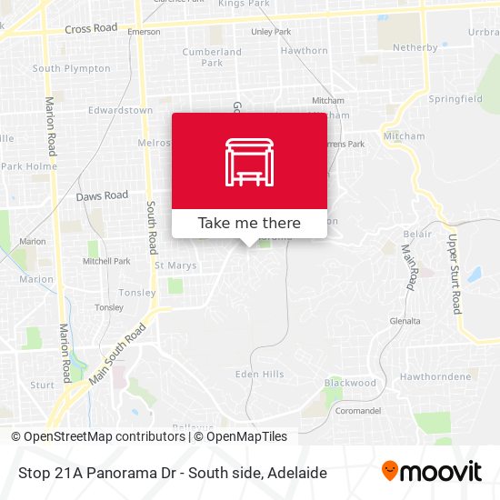 Stop 21A Panorama Dr - South side map