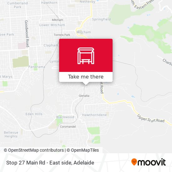 Stop 27 Main Rd - East side map