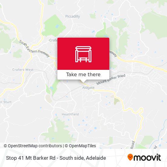 Mapa Stop 41 Mt Barker Rd - South side