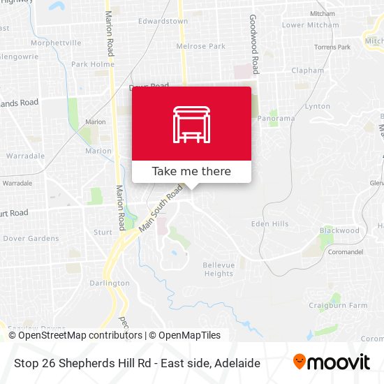 Stop 26 Shepherds Hill Rd - East side map