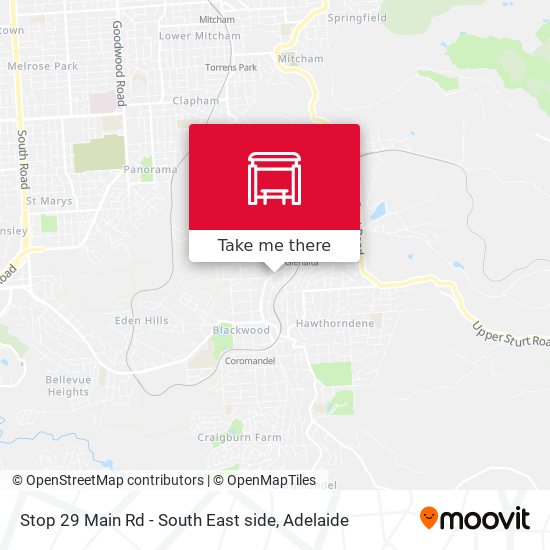 Stop 29 Main Rd - South East side map