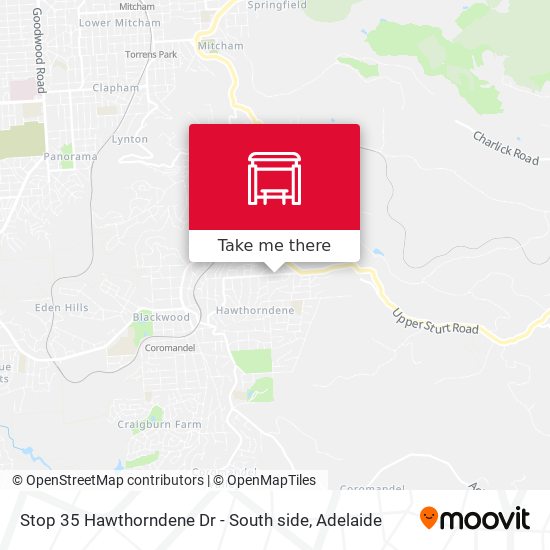 Stop 35 Hawthorndene Dr - South side map