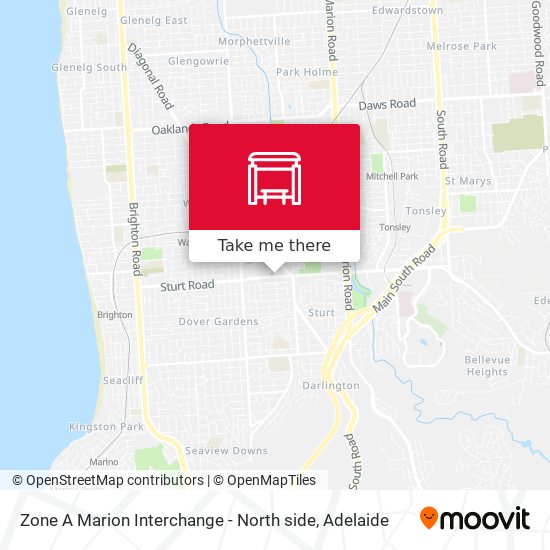 Mapa Zone A Marion Interchange - North side