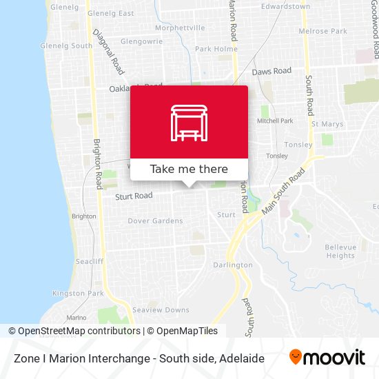 Mapa Zone I Marion Interchange - South side