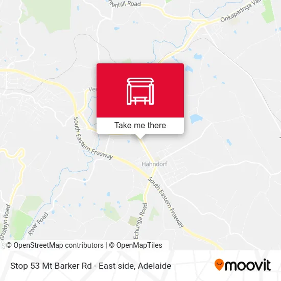 Mapa Stop 53 Mt Barker Rd - East side