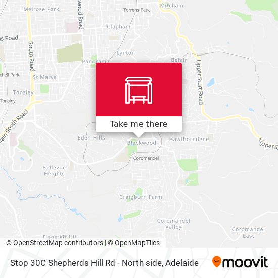 Stop 30C Shepherds Hill Rd - North side map