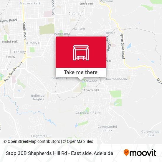 Stop 30B Shepherds Hill Rd - East side map