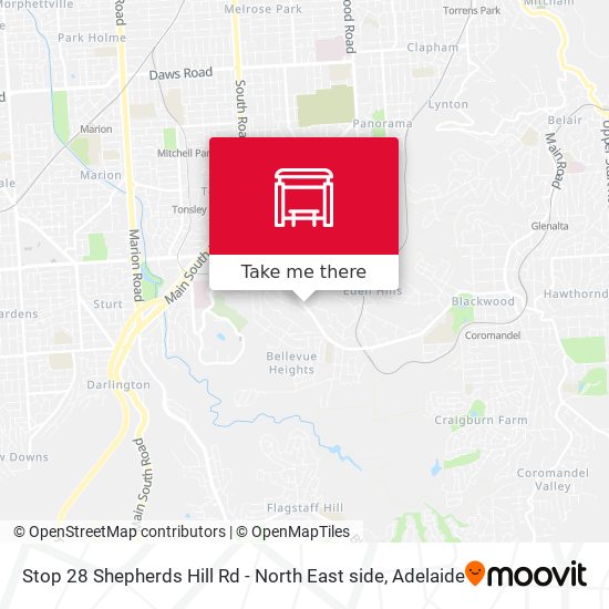 Mapa Stop 28 Shepherds Hill Rd - North East side