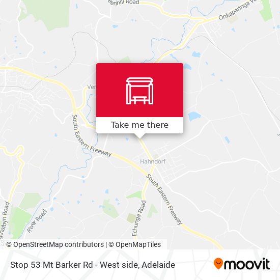 Stop 53 Mt Barker Rd - West side map