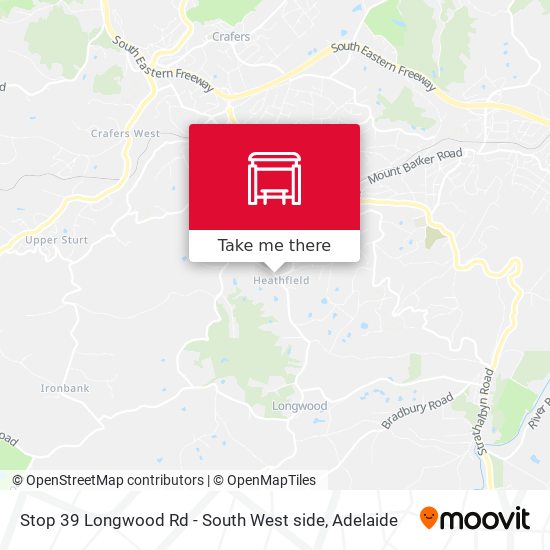 Stop 39 Longwood Rd - South West side map