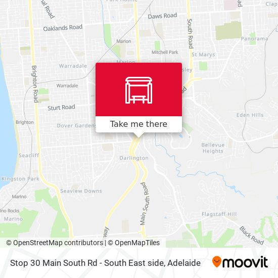 Stop 30 Main South Rd - South East side map